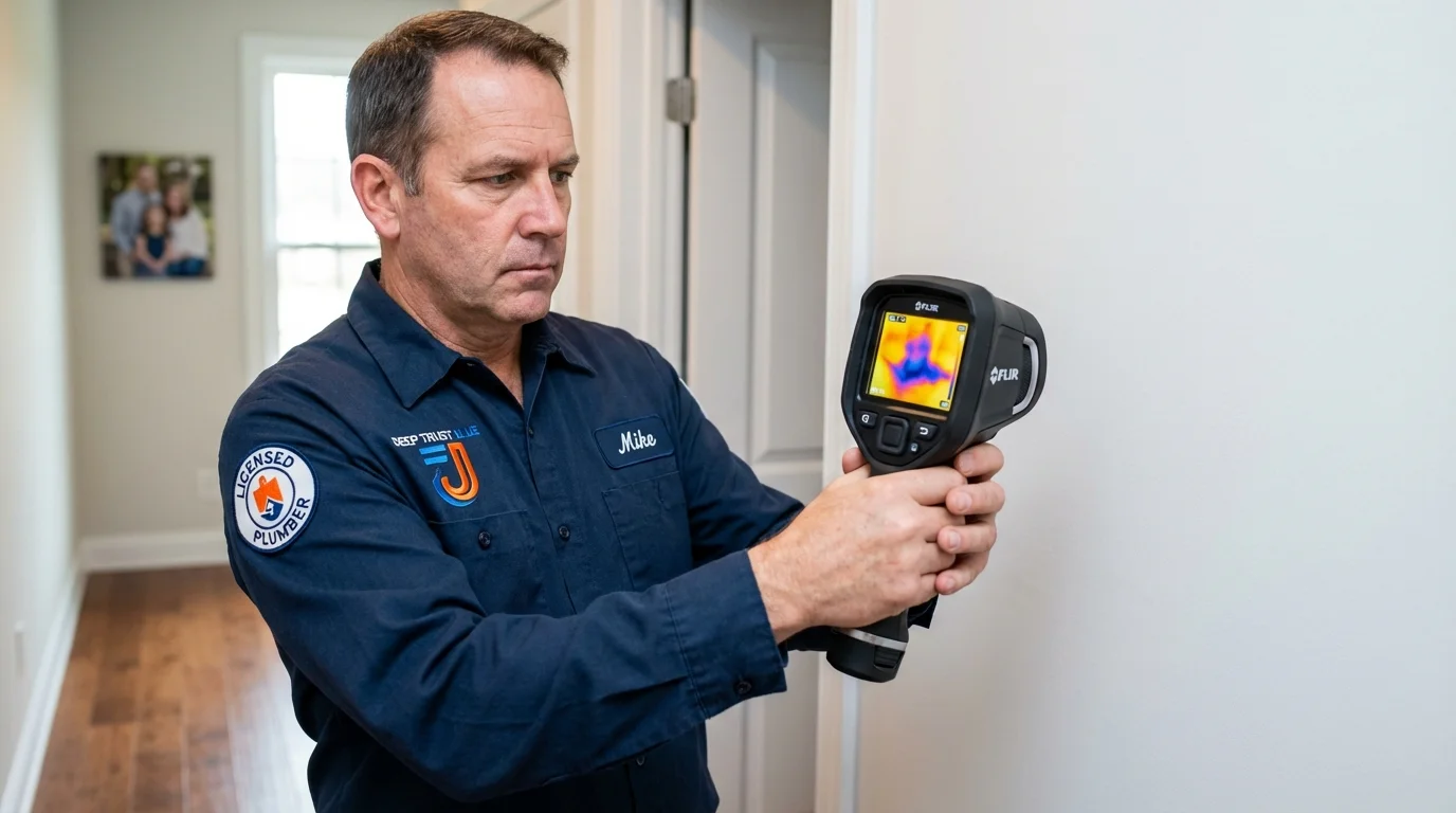 Thermal imaging leak detection by Johns Plumbing LLC in Staunton